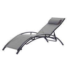 Load image into Gallery viewer, 2 PCS Set Chaise Lounge Outdoor Chair
