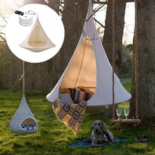 Load image into Gallery viewer, Waterproof Outdoor Garden Camping Hammock Large Size Swing Chair Foldable Children Family Room Tent Ceiling Hanging Sofa Bed
