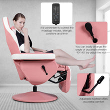 Load image into Gallery viewer, Costway Gaming; Desk Ergonomic Recliner Chair Set Black+Pink
