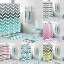 Load image into Gallery viewer, Chevron Pattern Shower Curtain
