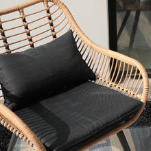 Load image into Gallery viewer, 3PCS  Patio Wicker Rattan Furniture Bistro Conversation Set w
