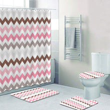 Load image into Gallery viewer, Chevron Pattern Shower Curtain
