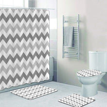 Load image into Gallery viewer, Chevron Pattern Shower Curtain
