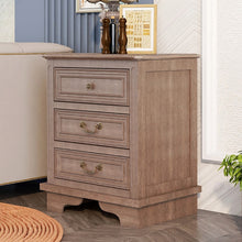 Load image into Gallery viewer, GERICCO Nordic with 3 Drawers USB Charging Nightstand
