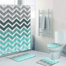 Load image into Gallery viewer, Chevron Pattern Shower Curtain
