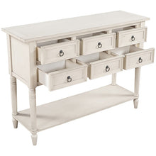 Load image into Gallery viewer, Console Table  with 6 Drawers Storage Cabinet
