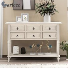 Load image into Gallery viewer, Console Table  with 6 Drawers Storage Cabinet
