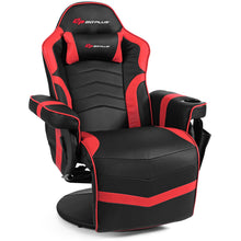 Load image into Gallery viewer, Costway Gaming Desk Ergonomic Recliner Chair Set Black+Red
