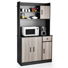 Load image into Gallery viewer, 4-Door Kitchen Buffet Pantry Storage Cabinet
