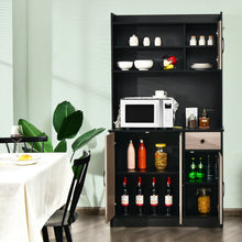 Load image into Gallery viewer, 4-Door Kitchen Buffet Pantry Storage Cabinet
