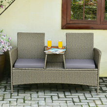 Load image into Gallery viewer, 2-Person Patio Rattan Set - jeaniesunusualdecor
