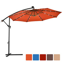 Load image into Gallery viewer, Hanging Solar LED Umbrella W/Base
