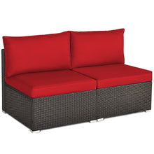 Load image into Gallery viewer, 2PCS Patio Rattan Armless Sofa - jeaniesunusualdecor
