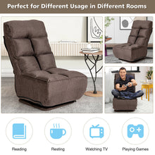 Load image into Gallery viewer, Costway Swivel Folding Floor Chair
