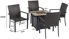 Load image into Gallery viewer, Outdoor 5 Pieces Dining Set Set
