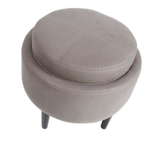 Load image into Gallery viewer, American fabric chair and storage footstool - jeaniesunusualdecor
