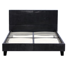 Load image into Gallery viewer, Simple PU Bed Frame Black  Bedroom
