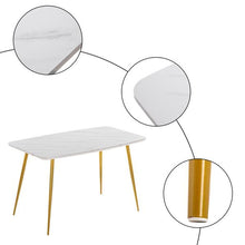 Load image into Gallery viewer, Kitchen Dining Table and 4PCS Chair Bistro Gold
