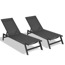 Load image into Gallery viewer, Outdoor 2-Pcs Set Chaise Lounge Chairs
