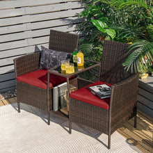 Load image into Gallery viewer, Patio Rattan Wicker Set
