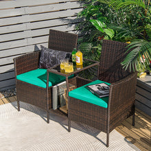 Load image into Gallery viewer, Patio Rattan Wicker Set
