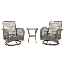 Load image into Gallery viewer, 3pcs Wicker Sun Lounger Set - jeaniesunusualdecor
