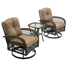 Load image into Gallery viewer, 3pcs Wicker Sun Lounger Set - jeaniesunusualdecor
