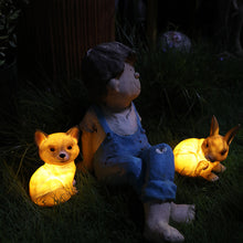 Load image into Gallery viewer, Animal Statue LED Solar Lamp - jeaniesunusualdecor
