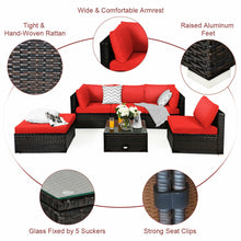 Load image into Gallery viewer, 6 PCS Outdoor Patio Sofa Set All Weather Rattan - jeaniesunusualdecor
