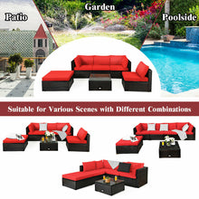 Load image into Gallery viewer, 6 PCS Outdoor Patio Sofa Set All Weather Rattan - jeaniesunusualdecor
