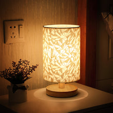 Load image into Gallery viewer, Linen Table Lamp Night Light Touch Control
