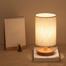 Load image into Gallery viewer, Linen Table Lamp Night Light Touch Control
