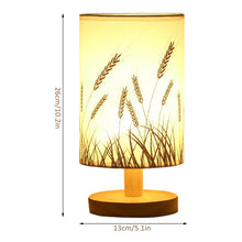 Load image into Gallery viewer, Linen Table Lamp Night Light Touch Control
