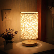 Load image into Gallery viewer, Linen Table Lamp Night Light Touch Control
