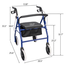 Load image into Gallery viewer, Nylon Walker with Wheels 3-Color Height Adjustable for Indoor and Outdoor Use
