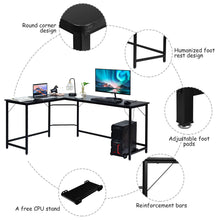 Load image into Gallery viewer, L Shaped Corner Computer Desk
