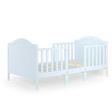 Load image into Gallery viewer, 2-in-1 Convertible Toddler Wooden Bedroom Furniture w/ Guardrails
